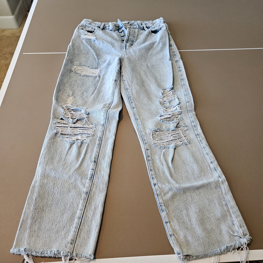 PacSun Distressed Straight Leg Jeans